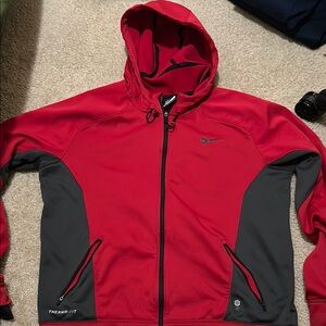 Nike Men's Performance Jacket in Red and Gray